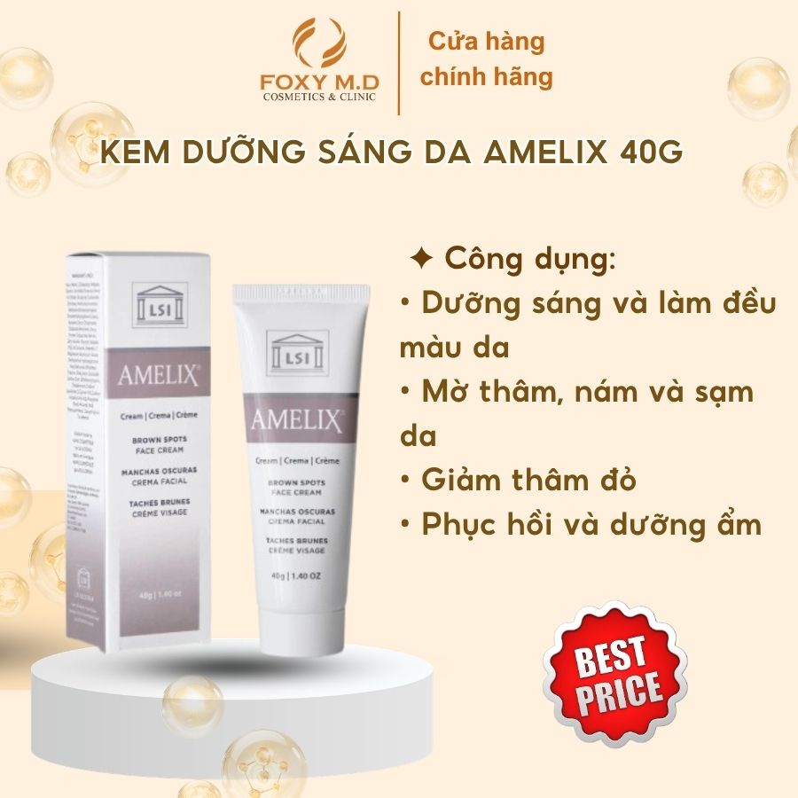Kem Dưỡng Sáng Da Amelix 40G