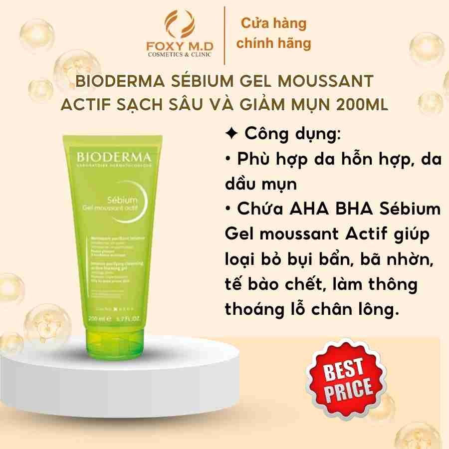 Bioderma Sébium Gel Moussant Actif 200ml