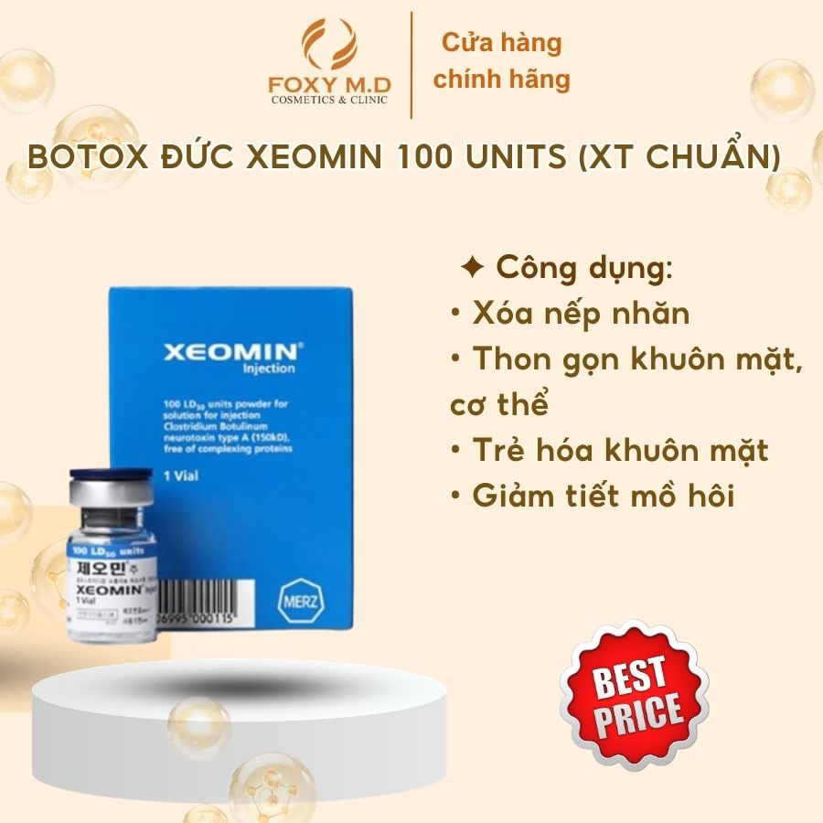 Botox Đức Xeomin 100 Units (XT Chuẩn)