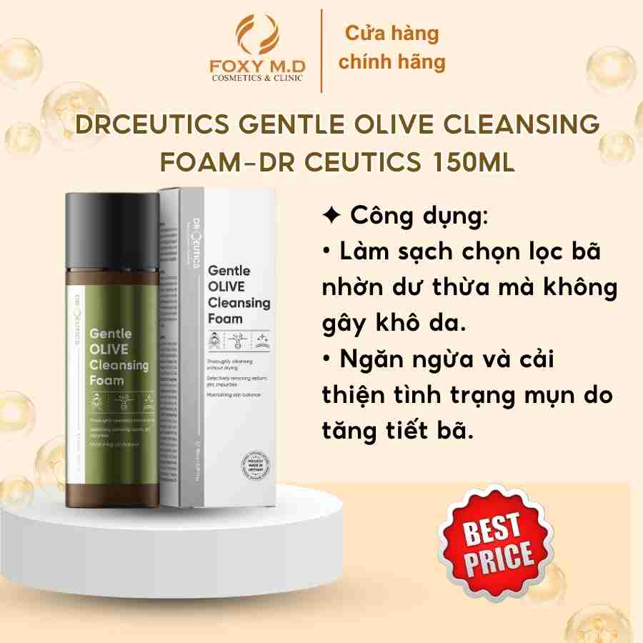 DRCEUTICS Gentle OLIVE Cleansing Foam-Dr ceutics 150ml