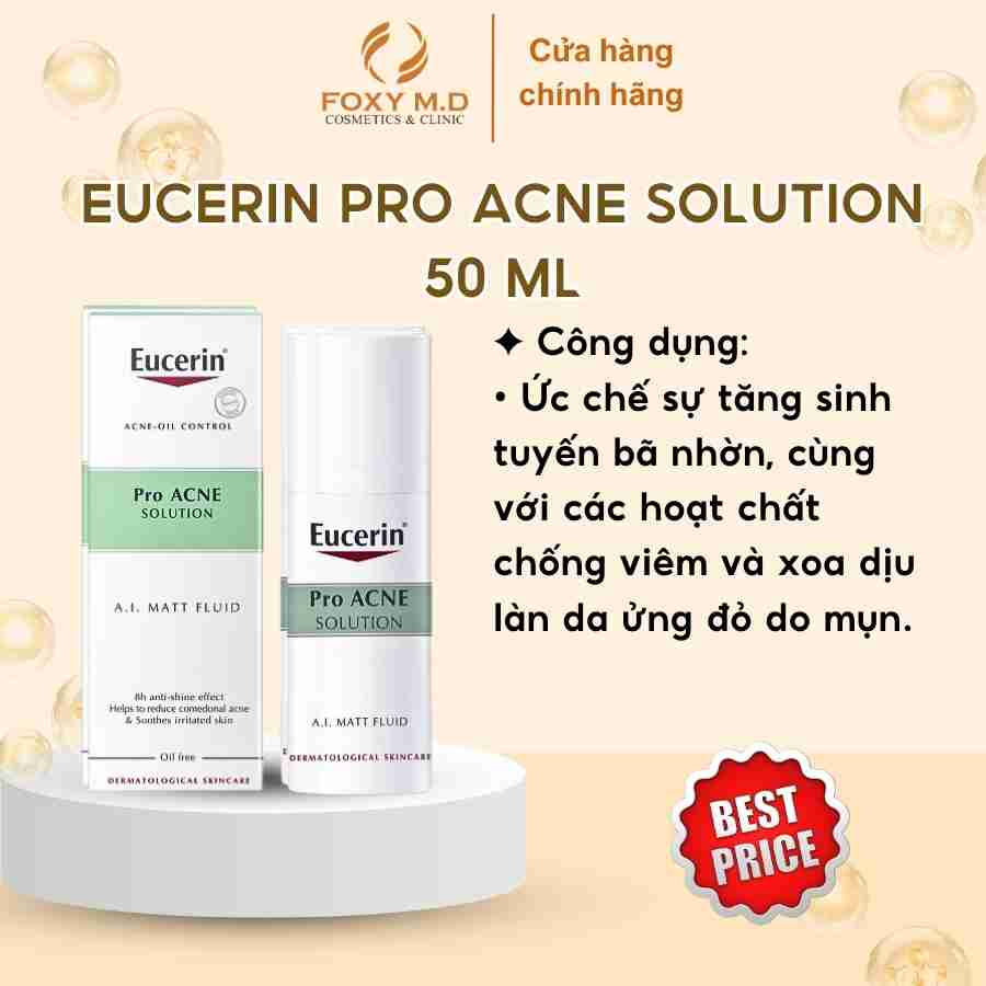 Kem Dưỡng Matt Fluid Eucerin Pro Acne 50ml