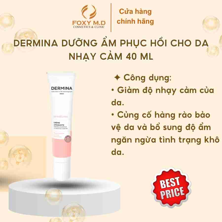 DERMINA Dưỡng ẩm phục hồi cho da nhạy cảm 40 Ml