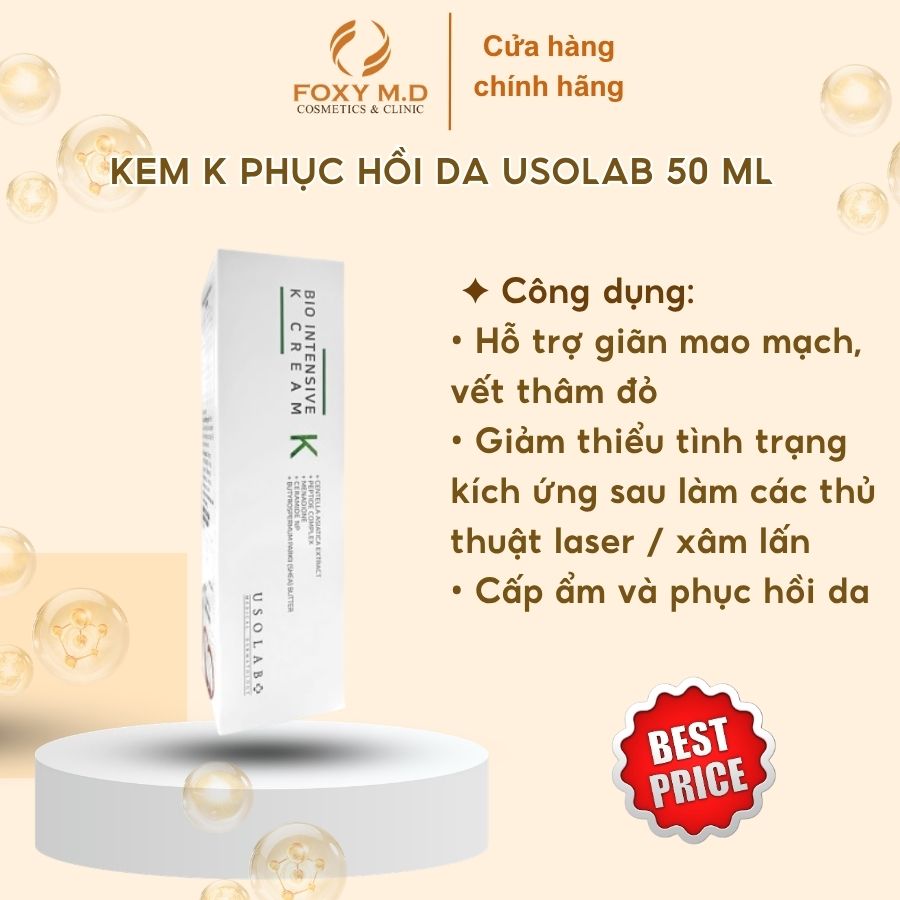 Kem K Phục hồi da Usolab 50 ML