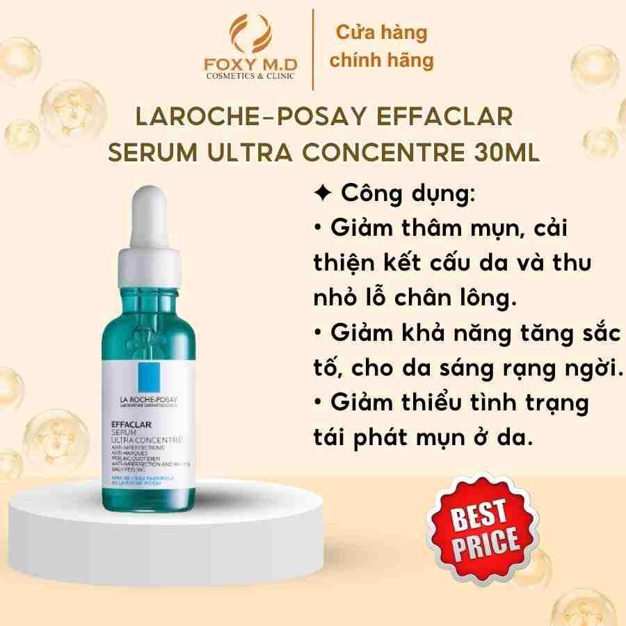 Dưỡng chất giảm mụn 3 tác động La Roche-Posay Effaclar Serum 30ml