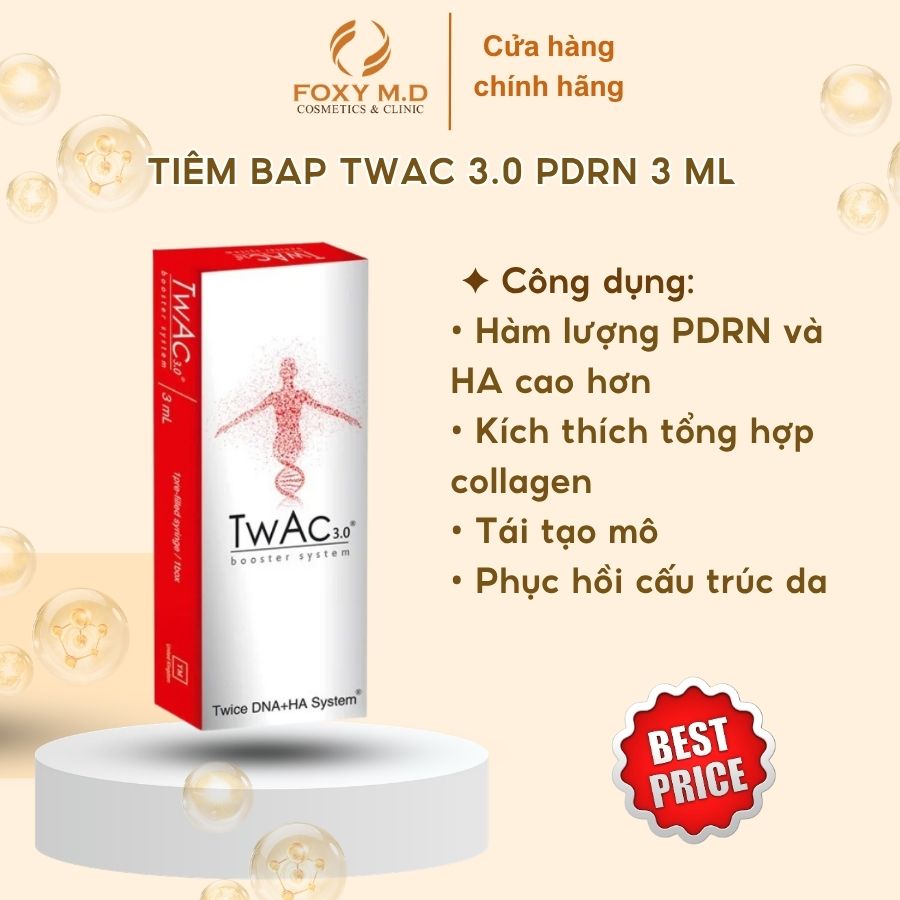Tiêm BAP 3.0 PDRN 3ML Skin Booster Hỗ Trợ Phục Hồi Da