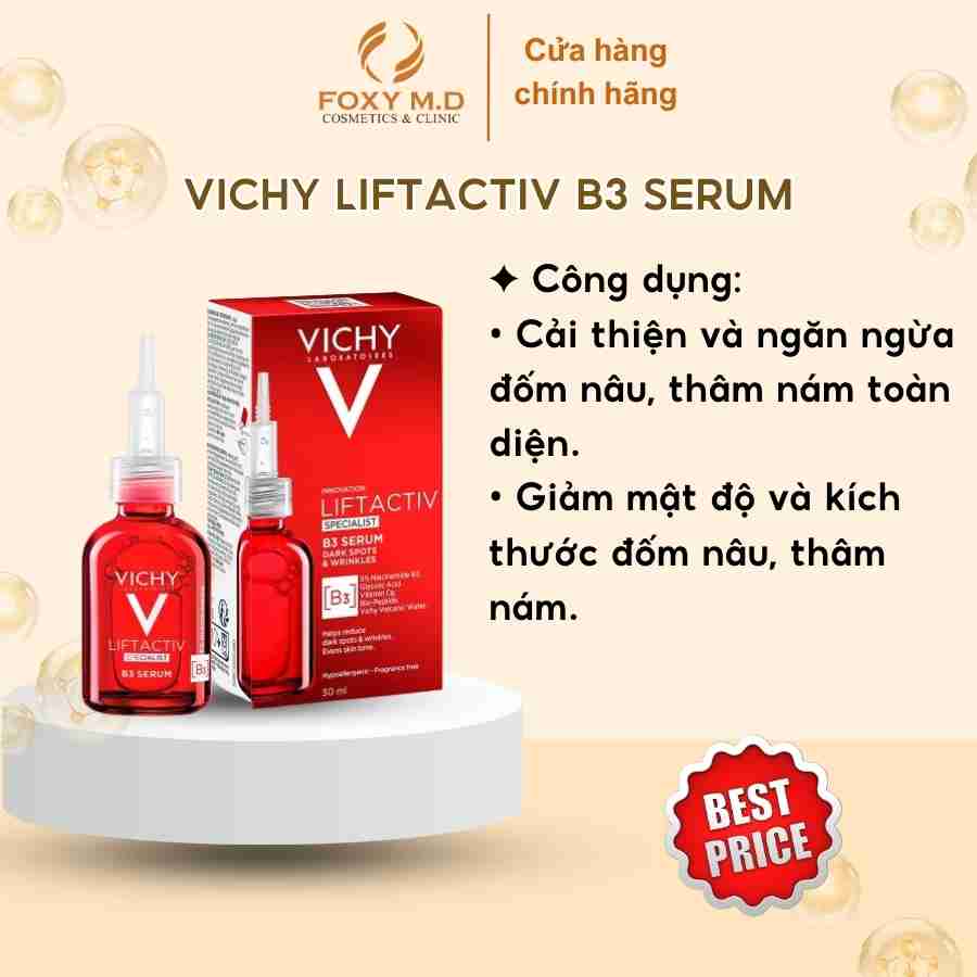 Tinh chất giúp cải thiện & ngăn ngừa thâm nám đốm nâu Vichy Liftactiv B3 30ml