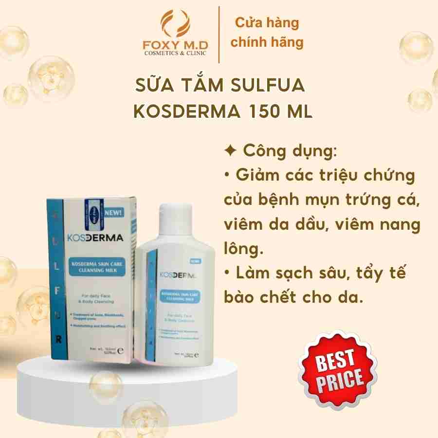 SỮA TẮM SULFUA  KOSDERMA 150 ML