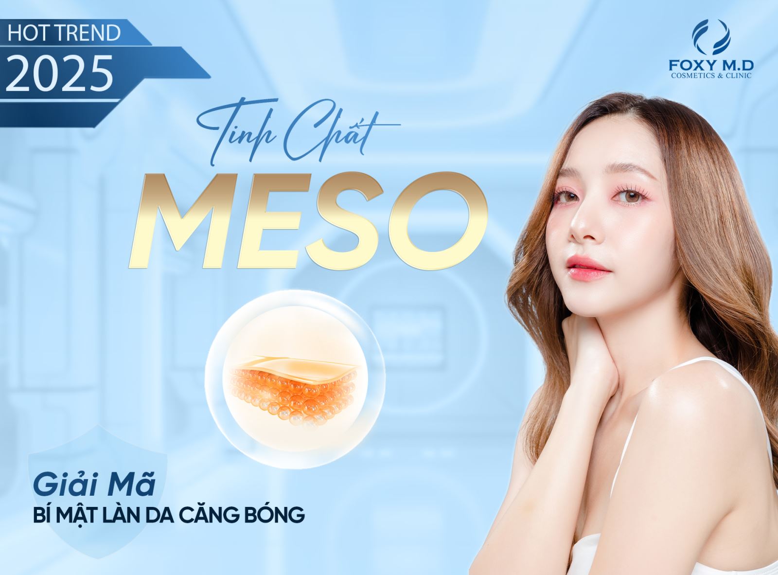 Tinh chất meso giải mã bí mật làn da căng bóng