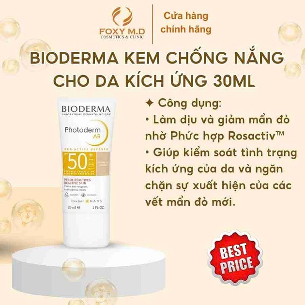 Kem chống nắng Bioderma Photoderm AR SPF50 30ml