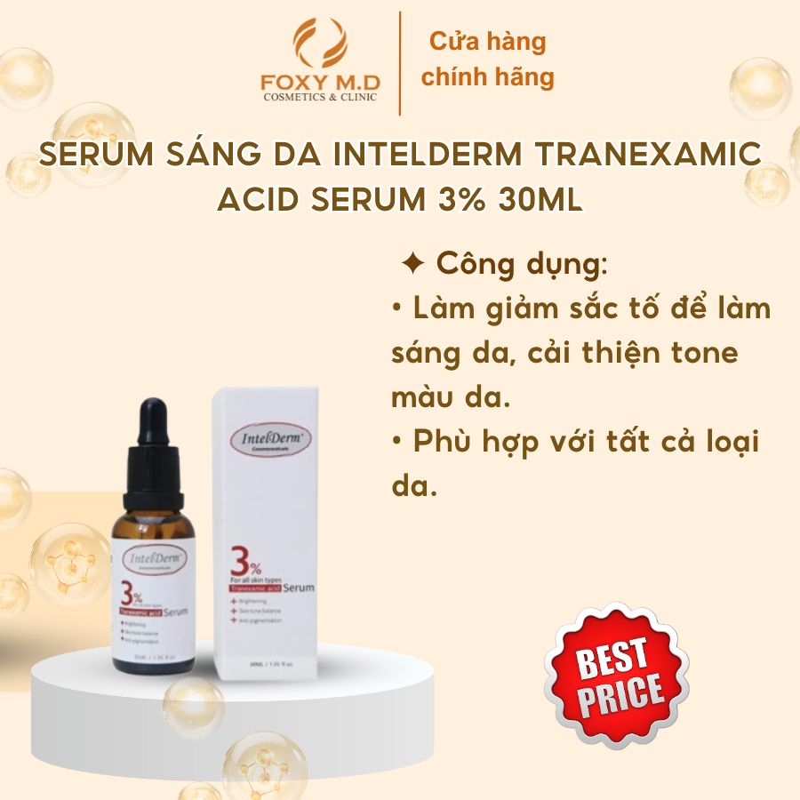 Serum sáng da INTELDERM TRANEXAMIC ACID SERUM 3% 30ml