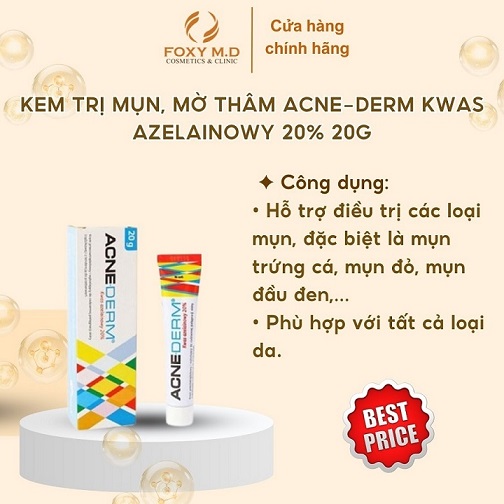 Kem Trị Mụn, Mờ Thâm Acne-Derm Kwas Azelainowy 20% 20g