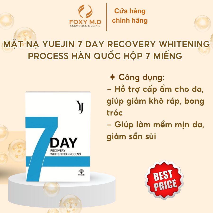 Mặt nạ 7 ngày phục hồi trắng sáng da cùng Yuejin, mặt nạ B5, Liposome PP, Melasma SOS, Exosome (7m)