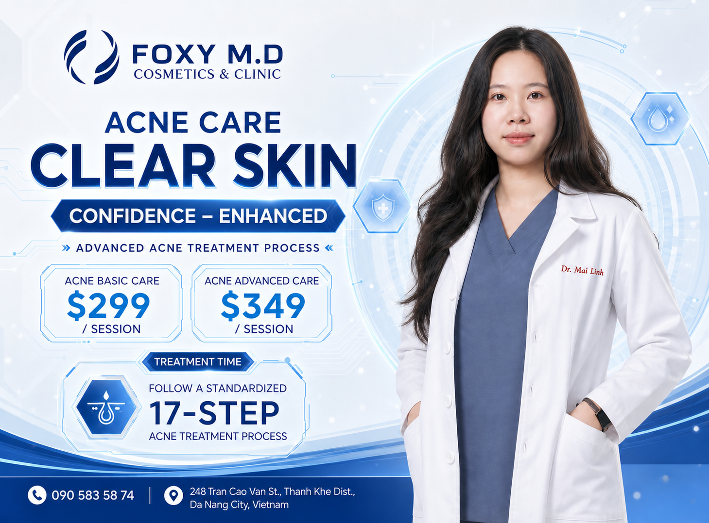 Acne Facial in Da Nang — Professional Deep Cleansing & Acne Control Treatment at Foxy M.D Clinic