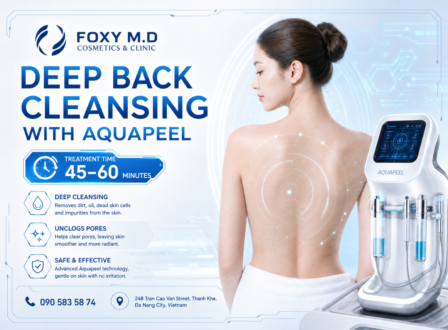 Back Exfoliation Facial in Da Nang — Smoother, Brighter & Clearer Back Skin at Foxy M.D Clinic
