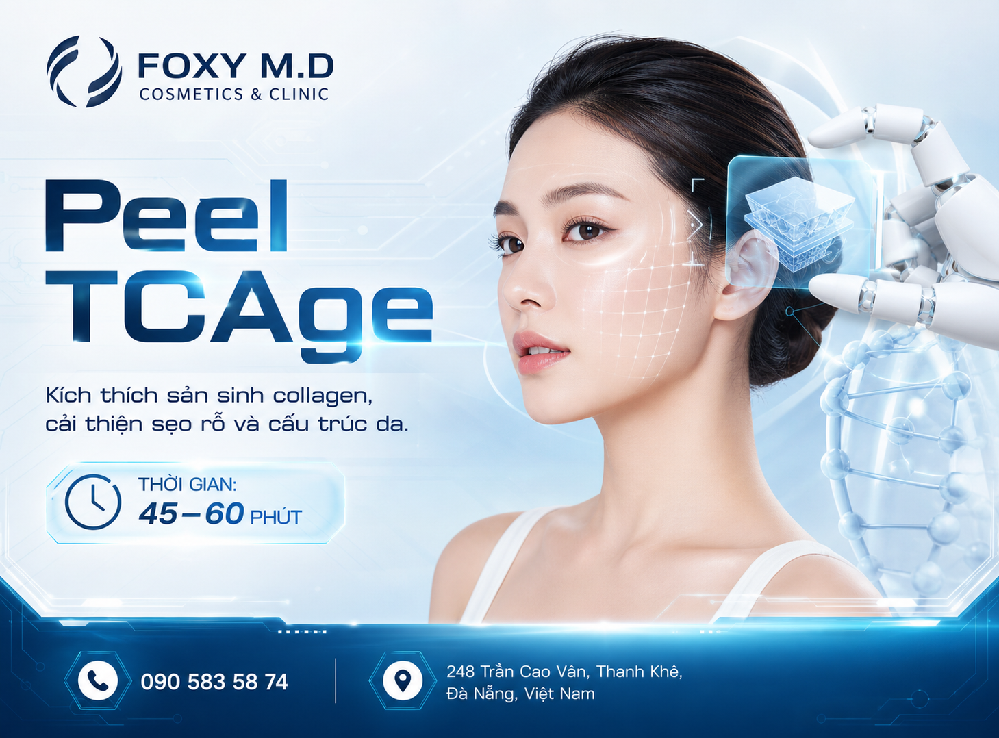 Facial Cấp Ẩm Chuyên Sâu Đà Nẵng — Phục Hồi Hàng Rào Bảo Vệ Da & Giảm Khô Nhạy Cảm Tại Foxy M.D Clinic