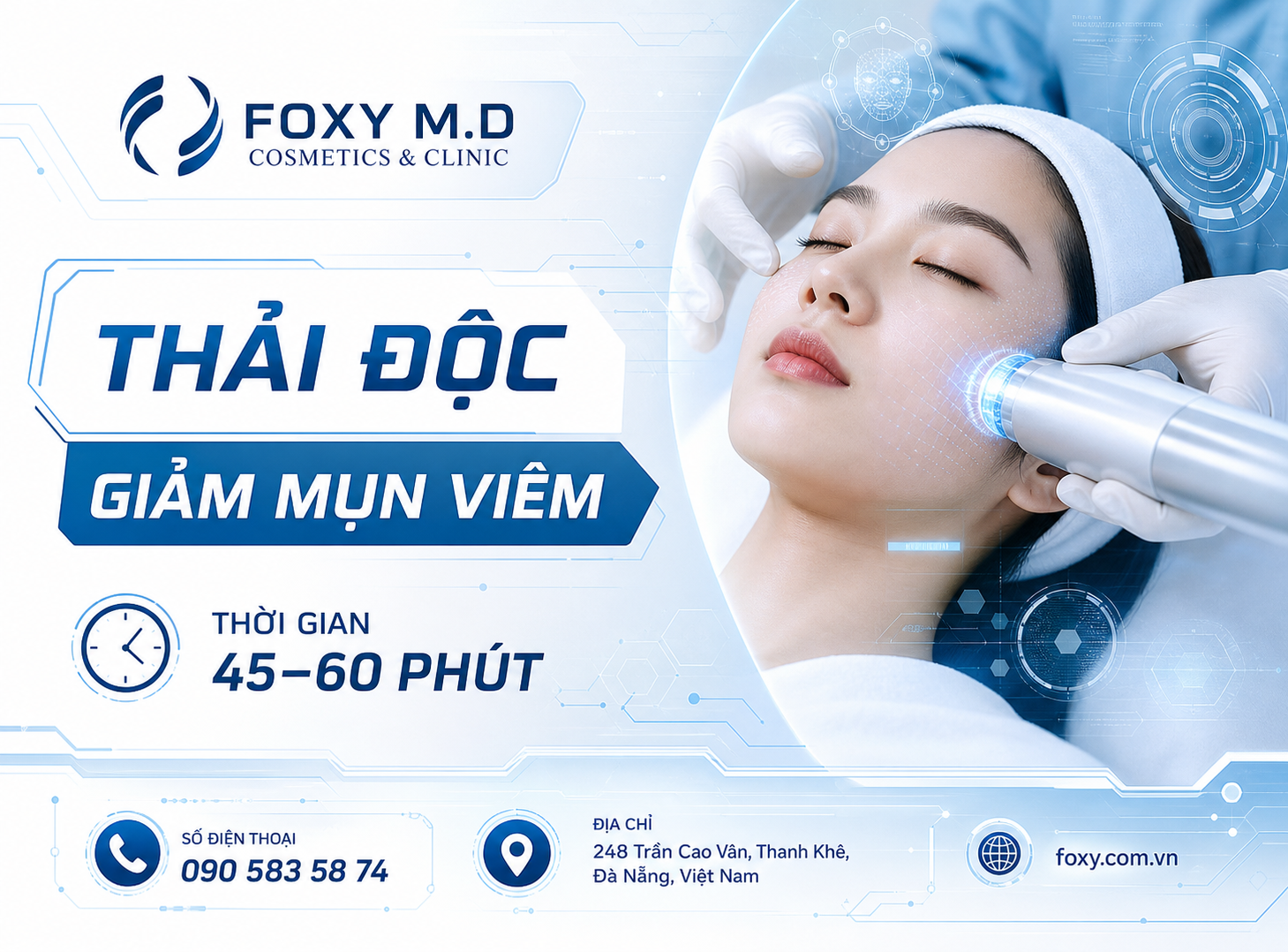 Facial Sáng Da Đà Nẵng — Liệu Trình Làm Đều Tông & Rạng Rỡ Da Chuyên Sâu Tại Foxy M.D Clinic