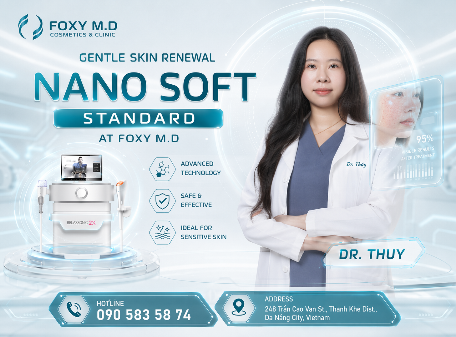 Mild Melasma Standard Package in Da Nang — Surface Melasma Control & Even Tone at Foxy M.D Clinic
