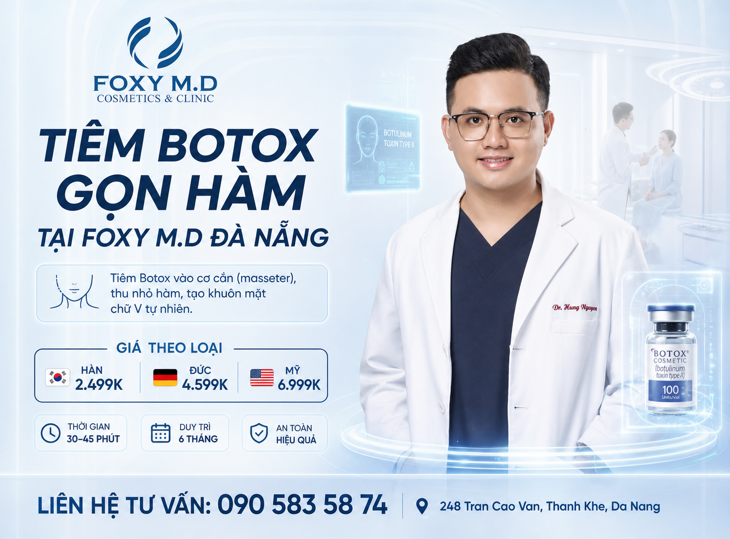 Tiêm Botox Gọn Hàm Tại Đà Nẵng – Tạo Khuôn Mặt V-Line Không Cần Phẫu Thuật