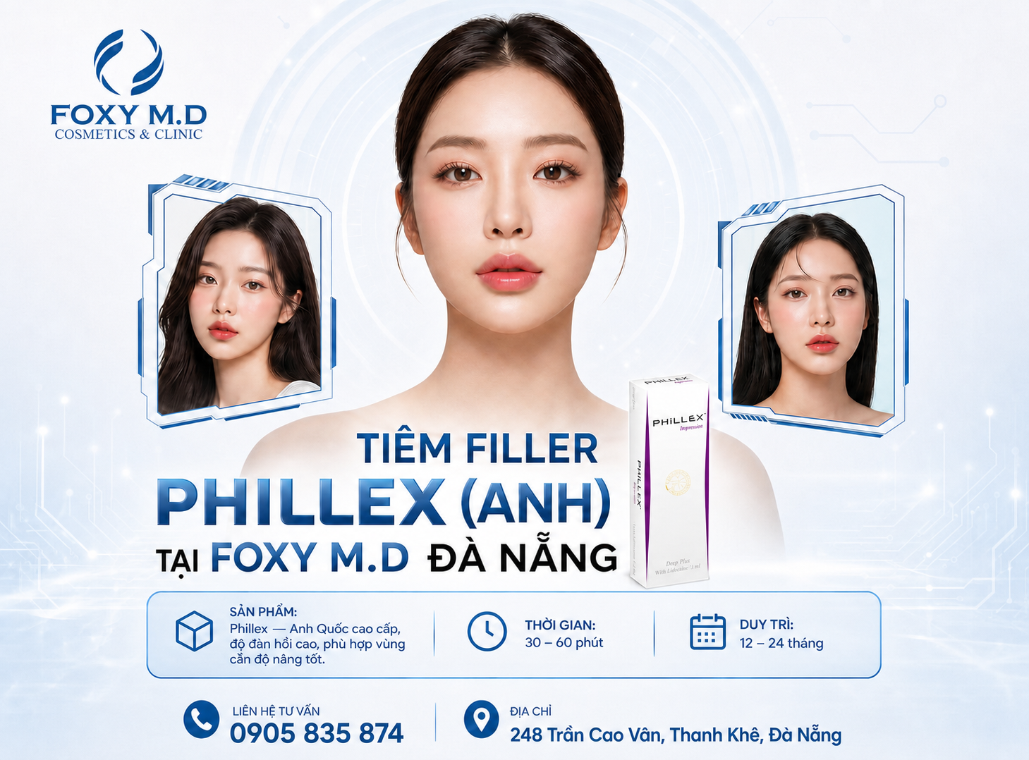 Tiêm Filler Phillex Tại Đà Nẵng – Filler Anh Quốc Cao Cấp Độ Nâng Đỡ Vượt Trội