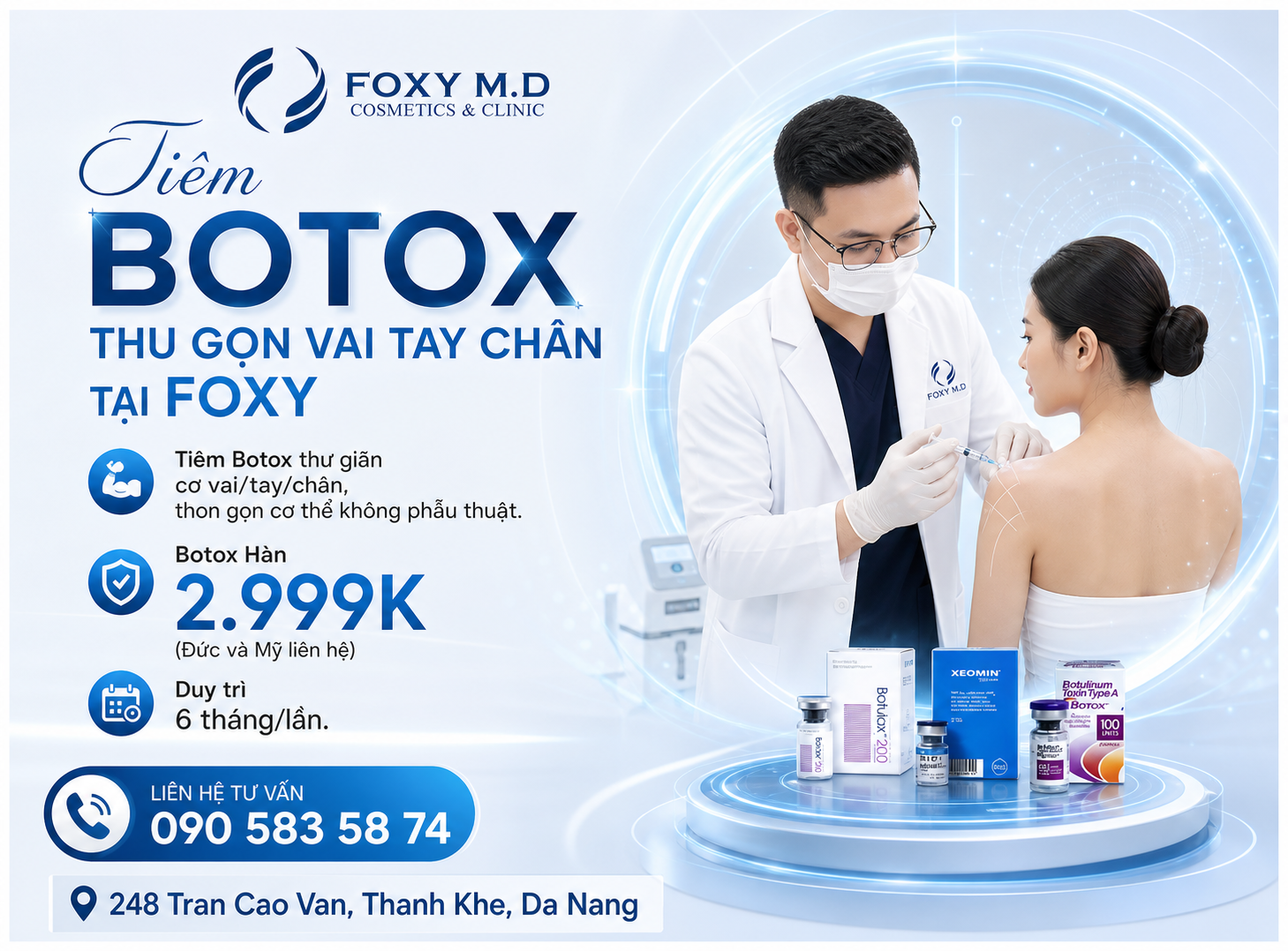 Tiêm Botox Thu Gọn Vai, Tay, Chân Tại Đà Nẵng – Thon Gọn Cơ Thể Không Phẫu Thuật