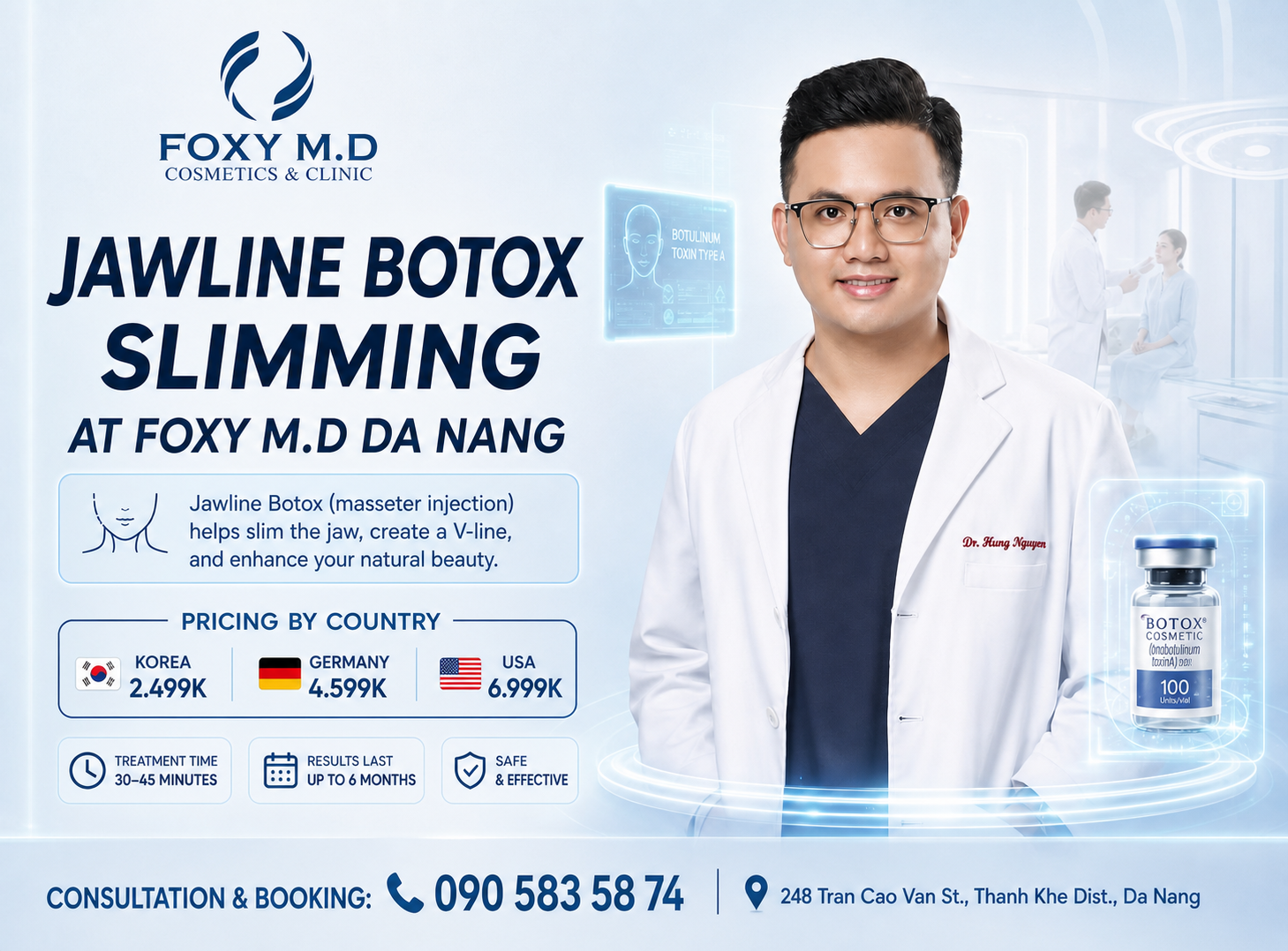 Jaw Slimming Botox in Da Nang – Natural V-Line Face Contouring Without Surgery
